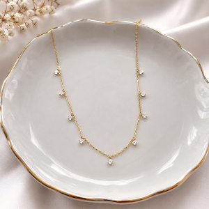 Silver Zirconia Necklace