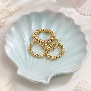 14K Gold Filled Beaded Ring