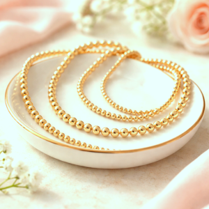 Gold-Ball-Bead-Bracelet