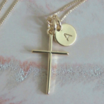 initial charm necklace