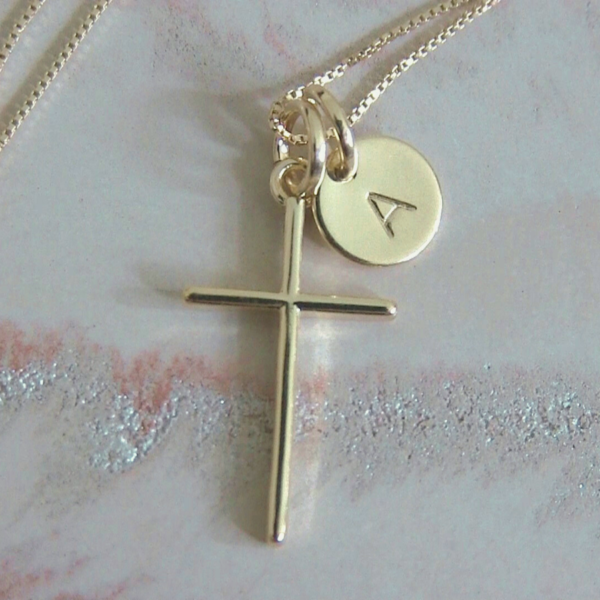 initial charm necklace