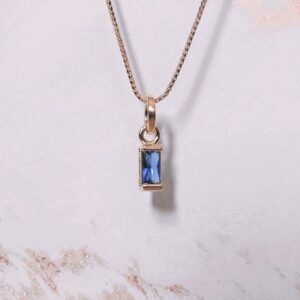 sapphire birthstone pendant