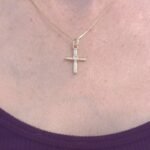 Zirconia Cross Necklace - Image 3