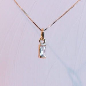 March Aquamarine Necklace